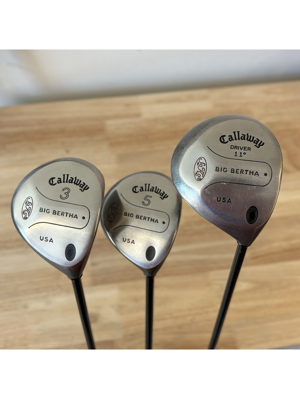 Callaway Big Bertha War Bird 11° Driver 3 & 5 Wood RCH 60 Regular Flex Shaft